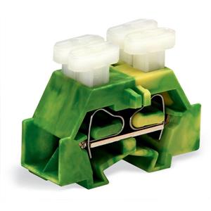 Wago Einzelklemme 10mm Zugfeder Belegung: PE Grün, Gelb 200St.