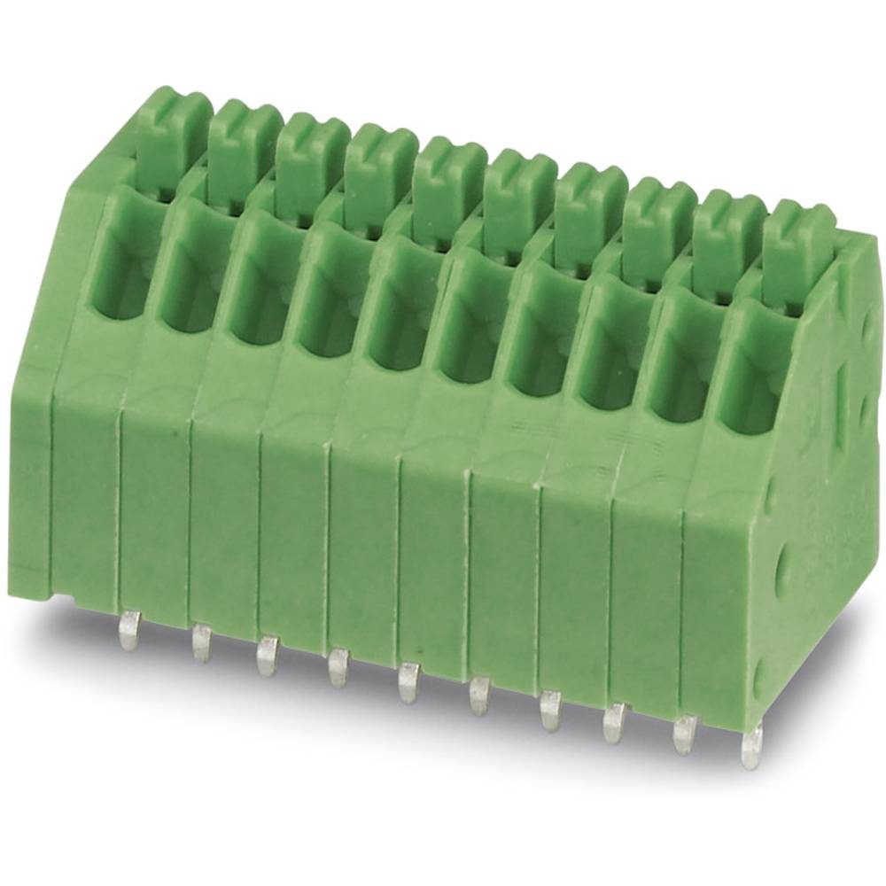 phoenixcontact Phoenix Contact 1989829 Veerkrachtklemblok 0.50 mm² Aantal polen 10 Groen 100 stuk(s)