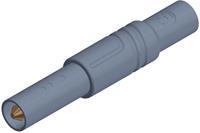 skshirschmann LAS S G Sicherheits-Lamellenstecker Stecker, gerade Stift-Ø: 4mm Grau 1St.