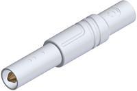 skshirschmann LAS S G Sicherheits-Lamellenstecker Stecker, gerade Stift-Ø: 4mm Weiß 1St.