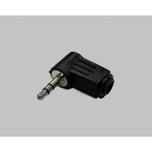 bklelectronic BKL Electronic 1107005 Jackplug 3.5 mm Stekker, haaks Aantal polen: 3 Stereo Zwart 1 stuk(s)