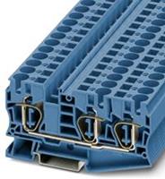 phoenixcontact ST 10-TWIN BU Durchgangsreihenklemme Polzahl: 3 0.2mm² 10mm² Blau 25St.