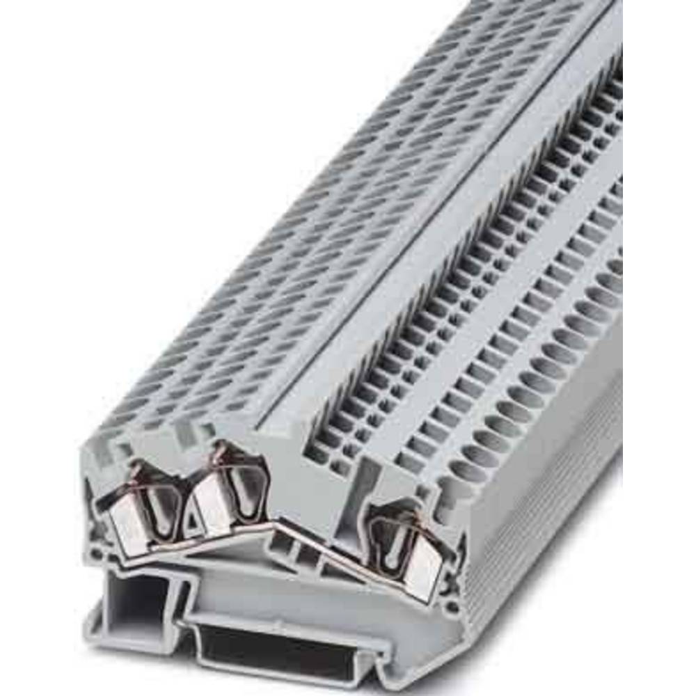 phoenixcontact STS 4-TWIN Durchgangsreihenklemme Polzahl: 3 0.08mm² 4mm² Grau 50St.