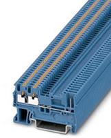 phoenixcontact PT 1,5/S-TWIN/1P BU Durchgangsreihenklemme Polzahl: 3 0.14mm² 1.5mm² Blau