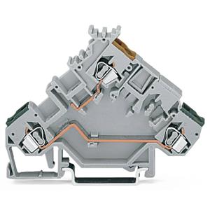 WAGO 280-555 Actuatorenklem 5 mm Spanveer Toewijzing: L Grijs 50 stuk(s)