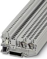 phoenixcontact STU 4-TWIN Durchgangsreihenklemme Polzahl: 3 0.08mm² 4mm² Grau 50St.