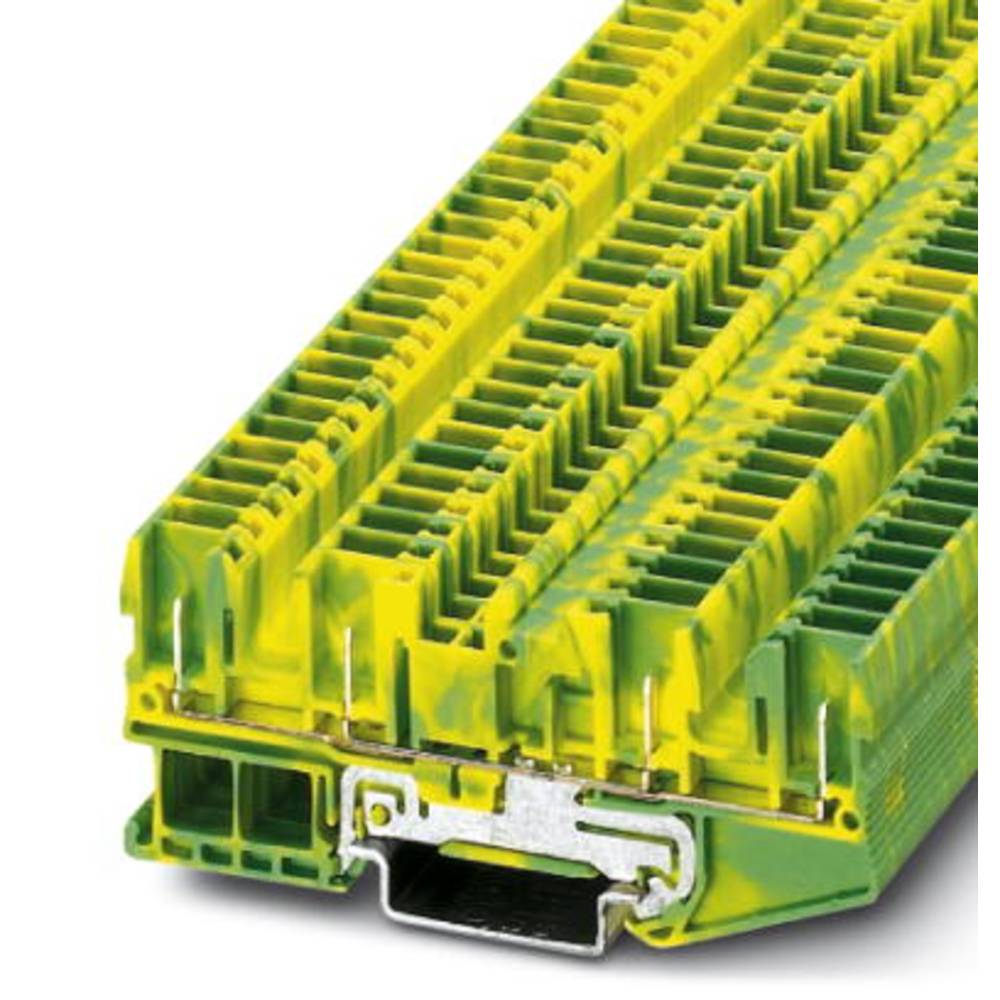 phoenixcontact Phoenix Contact ST 2,5-QUATTRO/4P-PE 3042162 Aardingsklem Aantal polen: 4 0.08 mm² 2.5 mm² Groen, Geel 50 stuk(s)