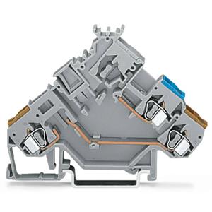 WAGO 280-565 Actorklem 5 mm Spanveer Toewijzing: L Grijs 50 stuk(s)