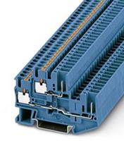 phoenixcontact PTTB 2,5/2P BU Doppelstockklemme Polzahl: 4 0.14mm² 2.5mm² Blau 50St.