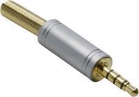 BKL Electronic 1103088 Jackplug 3.5 mm Stekker, recht Aantal polen: 4 Stereo Goud 1 stuk(s)