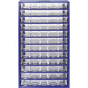 MARS Svratka Werkplaatsmagazijnkast (l x b x h) 307 x 155 x 551 mm Aantal vakken: 60 Vaste onderverdeling 1 stuk(s)