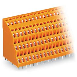 WAGO 738-304 Vier niveau klem 2.50 mm² Aantal polen 16 Oranje 36 stuk(s)