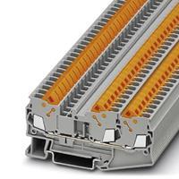 phoenixcontact QTC 2,5-TWIN Durchgangsreihenklemme Polzahl: 3 0.5mm² 2.5mm² Grau 50St.