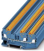 phoenixcontact QTC 2,5-TWIN BU Durchgangsreihenklemme Polzahl: 3 0.5mm² 2.5mm² Blau 50St.