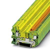 phoenixcontact QTCU 2,5-PE Durchgangsreihenklemme Polzahl: 2 0.5mm² 2.5mm² Grün, Gelb 50