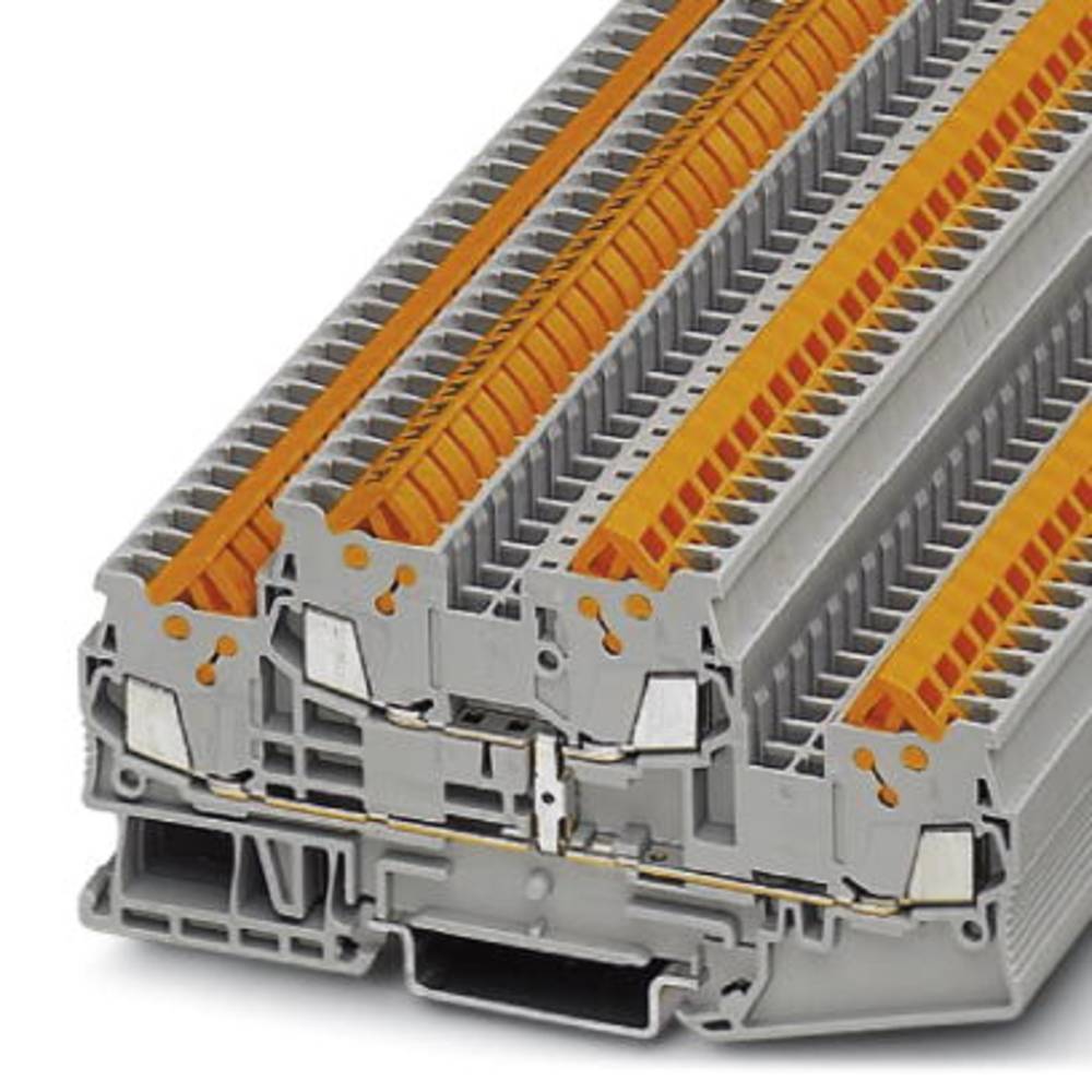 phoenixcontact QTTCB 1,5-PV Durchgangsreihenklemme Polzahl: 4 0.25mm² 1.5mm² Grau 50St.