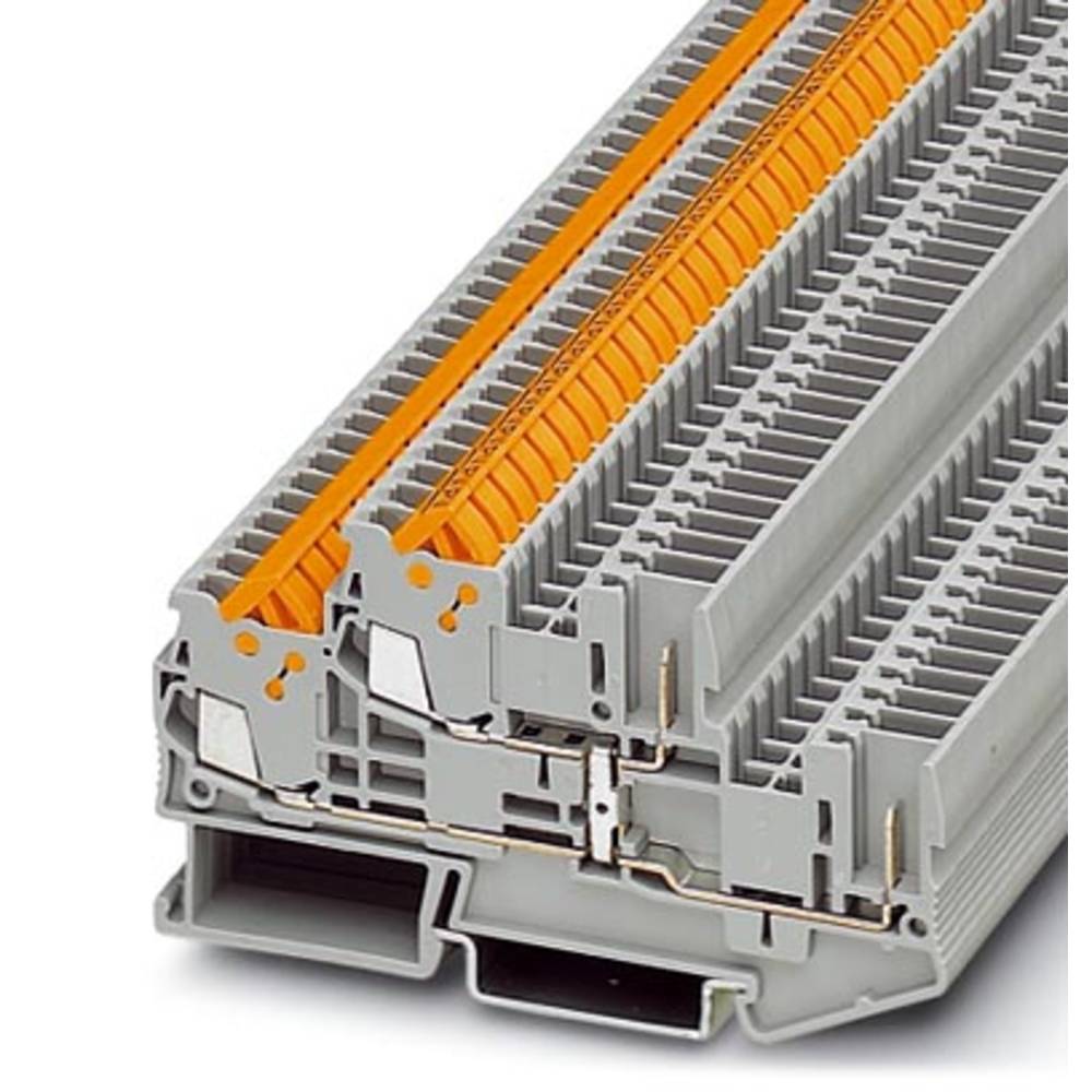 phoenixcontact QTTCB 1,5/ 2P-PV Doppelstockklemme Polzahl: 4 0.25mm² 1.5mm² Grau 50St.