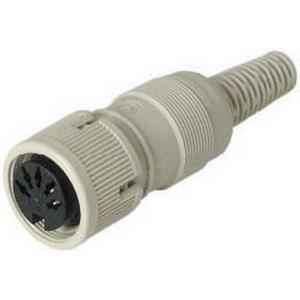 Hirschmann 930 538-517-1 DIN-connector Bus, recht Aantal polen: 8 Grijs 1 stuk(s)
