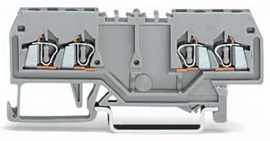 WAGO 279-826 Durchgangsklemme 4mm Zugfeder Belegung: L Grau 100St.