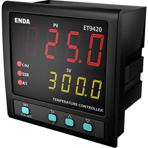 Enda ET9420-230 PID Temperaturregler Pt100, J, K, T, S, R Relais 2 A, SSR (L x B x H) 88 x 96 x 96mm Q04306