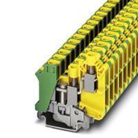 phoenixcontact UK 10-TWIN-PE Durchgangsreihenklemme Polzahl: 3 0.5mm² 10mm² Grün, Gelb 5