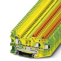 phoenixcontact QTCU 1,5-TWIN-PE Durchgangsreihenklemme Polzahl: 3 0.25mm² 1.5mm² Grün, G