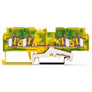 WAGO 880-837/999-940 Aardingsklem 5 mm Veerklem Toewijzing: Terre Groen, Geel 50 stuk(s)