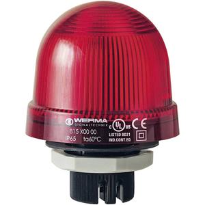 WERMA Signalleuchte 815.100.00 Rot Dauerlicht 12 V/AC, 12 V/DC, 24 V/AC, 24 V/DC, 48 V S63988