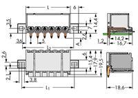Wago Stiftgehäuse-Platine 2092 Polzahl Gesamt 5 Rastermaß: 5mm 100St.