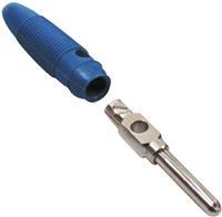 BKL Electronic 072153-P Bananenstecker Stecker, gerade Stift-Ø: 4mm Blau 1St. D27955