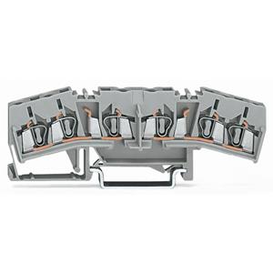 WAGO 280-675 Doorgangsklem 5 mm Spanveer Toewijzing: L Grijs 50 stuk(s)
