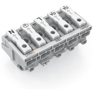 WAGO 294-8035 Netaansluitingsklem Flexibel: - Massief: 0.5-2.5 mm² Aantal polen: 5 250 stuk(s) Wit