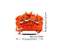 Wago 2002-6302 (100 Stück) - Feed-through terminal block 5,2mm 24A 2002-6302