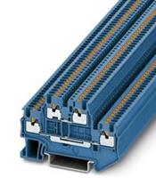 phoenixcontact PTTB 1,5/S BU Doppelstockklemme Polzahl: 4 0.14mm² 1.5mm² Blau 50St.