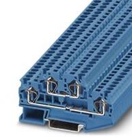phoenixcontact STTB 4 BU Durchgangsreihenklemme Polzahl: 4 0.08mm² 4mm² Blau 50St.