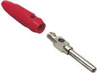 BKL Electronic 072149-P Bananenstecker Stecker, gerade Stift-Ø: 4mm Rot 1St. D27978