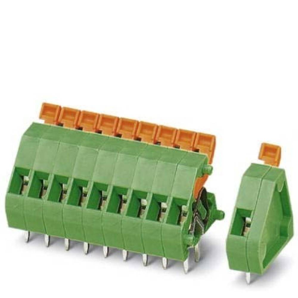 phoenixcontact ZFKDS 1-W-3,81 Federkraftklemmblock 1.00mm² Polzahl 1 Grün 50St.