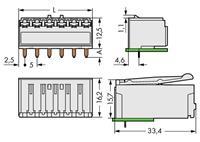 Wago Buchsengehäuse-Platine 2092 Polzahl Gesamt 3 Rastermaß: 5mm 200St.