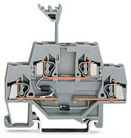 Wago Doppelstock-Diodenklemme 5mm Zugfeder Belegung: L Grau 50St.