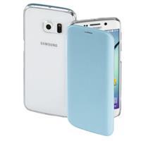 Booklet Clear voor Samsung Galaxy S6 edge, lichtblauw - 