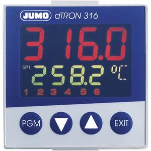 Jumo dTRON 316 PID Temperaturregler Pt100, Pt500, Pt1000, KTY11-6, L, J, U, T, K, E, N, S, R, B, C, Q06844