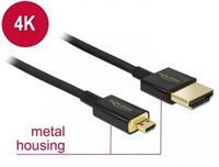 DeLock HDMI Micro - HDMI Kabel - 3 meter - 