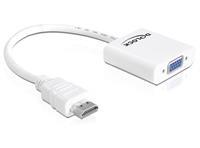 DeLOCK Premium HDMI naar VGA adapter / wit - 0,15 meter