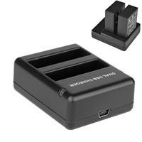 USB Dual Batterij reislader voor GoPro Hero 4 (AHDBT-401) (zwart)
