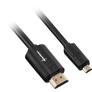 sharkoon HDMI naar micro-HDMI 2.0 kabel 1 meter (RDVC2H10)