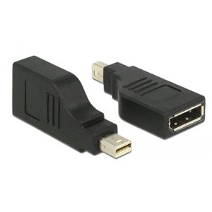 Delock Mini DisplayPort - DisplayPort adapter - 90° gedraaid - versie 1.2 (4K 60 Hz) / zwart