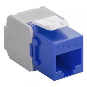 Pro Keystone module RJ45 CAT 6A UTP blue