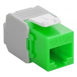 Quality4All CAT 6 KeyStone RJ45 Buchse, ungeschirmt, 250MHz, grün<br>Montierbar i