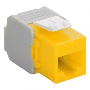 Quality4All CAT 6 KeyStone RJ45 Buchse, ungeschirmt, 250MHz, gelb<br>Montierbar in