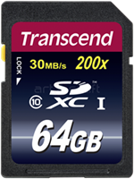 Transcend SDXC 64GB Class 10